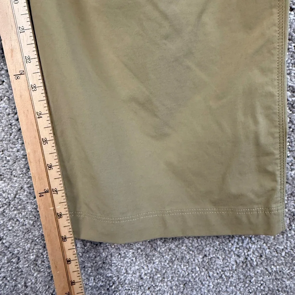 LL Bean Cresta Hiking Pants Mens 36x29 Khaki Tan Nylon Stretch Cargo
